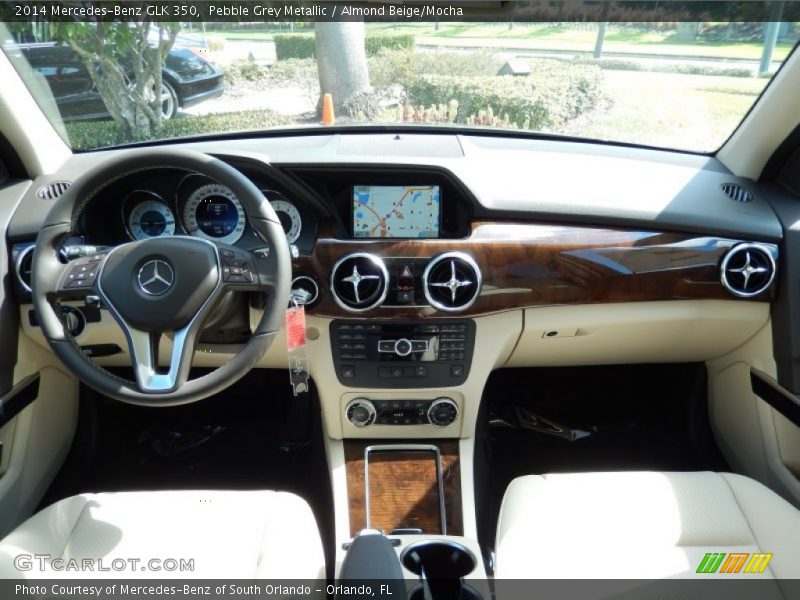 Pebble Grey Metallic / Almond Beige/Mocha 2014 Mercedes-Benz GLK 350