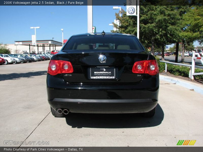 Black / Pure Beige 2006 Volkswagen Jetta 2.5 Sedan