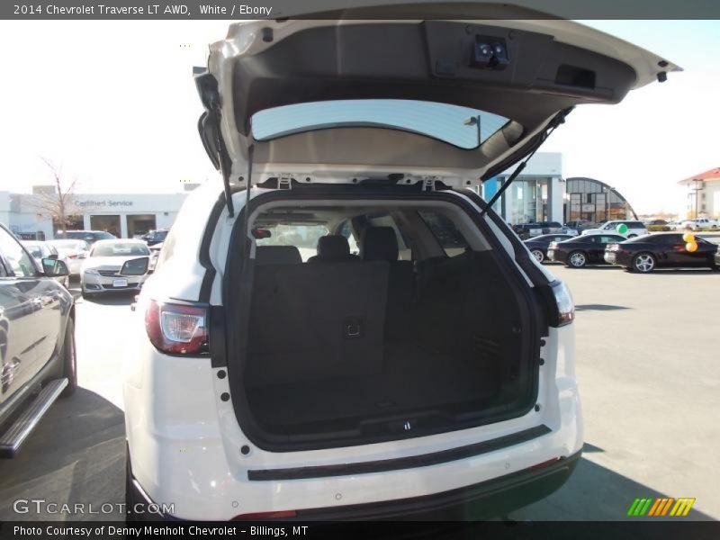 White / Ebony 2014 Chevrolet Traverse LT AWD