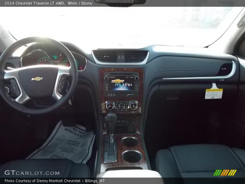 White / Ebony 2014 Chevrolet Traverse LT AWD