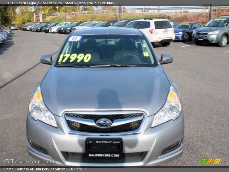 Steel Silver Metallic / Off-Black 2011 Subaru Legacy 2.5i Premium