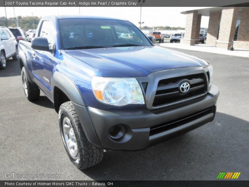 Indigo Ink Pearl / Graphite Gray 2007 Toyota Tacoma Regular Cab 4x4