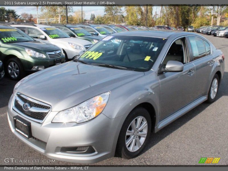 Steel Silver Metallic / Off-Black 2011 Subaru Legacy 2.5i Premium