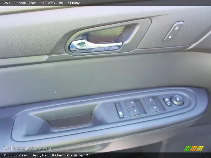 White / Ebony 2014 Chevrolet Traverse LT AWD