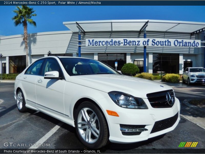 Polar White / Almond/Mocha 2014 Mercedes-Benz C 250 Sport
