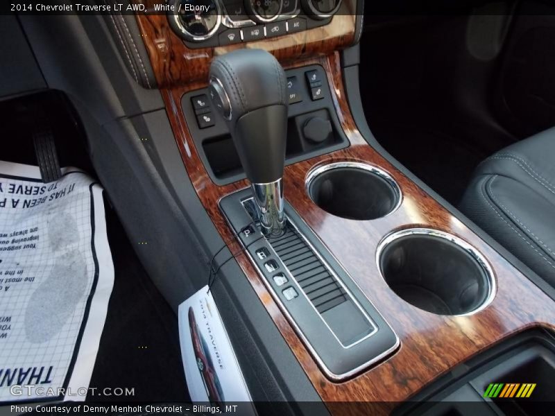 White / Ebony 2014 Chevrolet Traverse LT AWD
