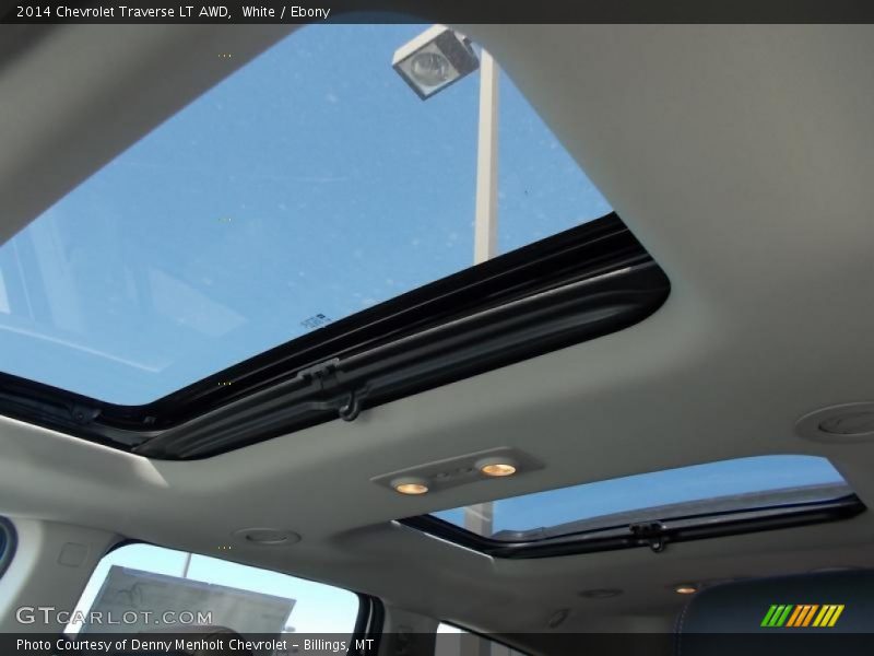 White / Ebony 2014 Chevrolet Traverse LT AWD