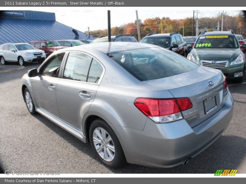 Steel Silver Metallic / Off-Black 2011 Subaru Legacy 2.5i Premium