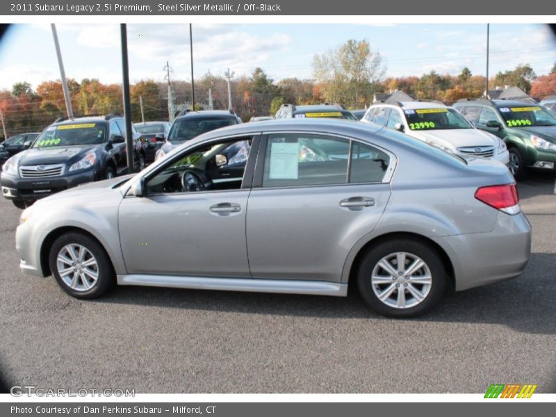 Steel Silver Metallic / Off-Black 2011 Subaru Legacy 2.5i Premium