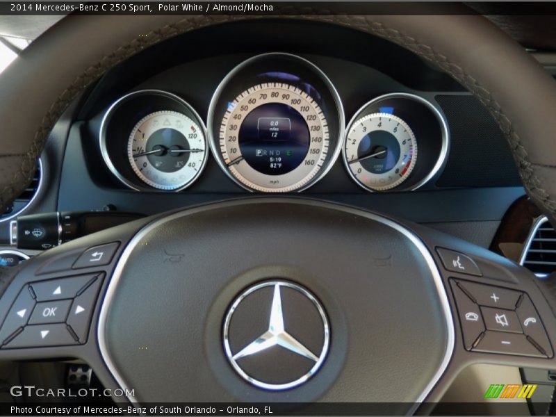 Polar White / Almond/Mocha 2014 Mercedes-Benz C 250 Sport