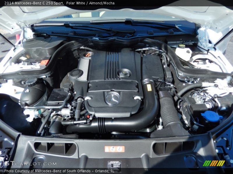 Polar White / Almond/Mocha 2014 Mercedes-Benz C 250 Sport