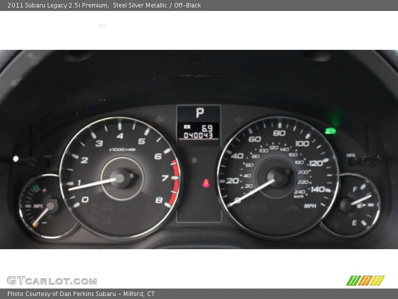 Steel Silver Metallic / Off-Black 2011 Subaru Legacy 2.5i Premium