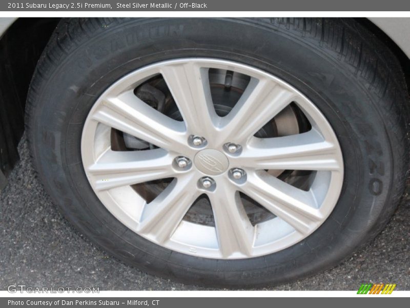 Steel Silver Metallic / Off-Black 2011 Subaru Legacy 2.5i Premium