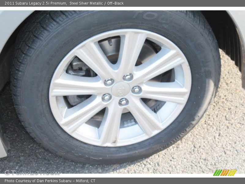 Steel Silver Metallic / Off-Black 2011 Subaru Legacy 2.5i Premium