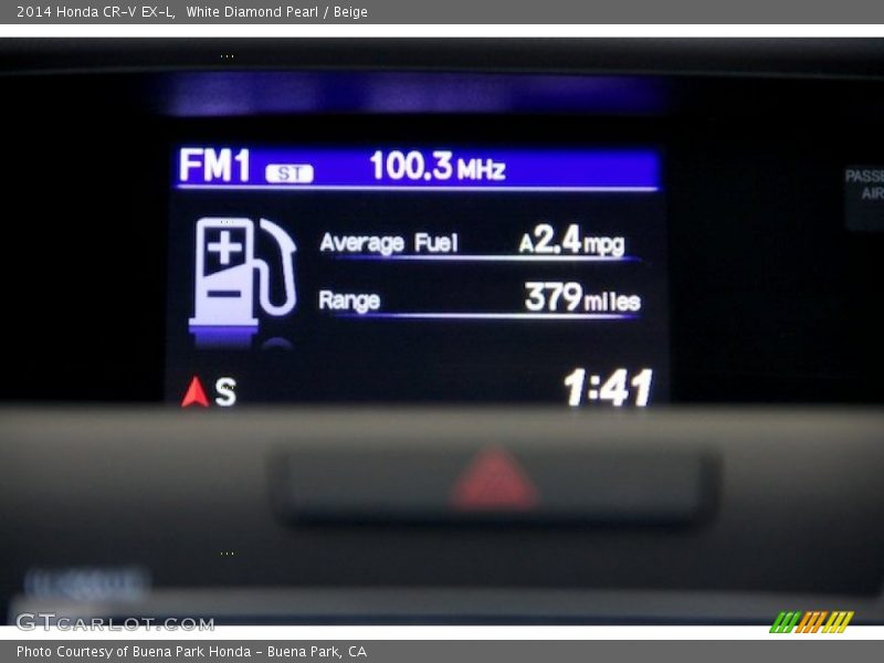 White Diamond Pearl / Beige 2014 Honda CR-V EX-L