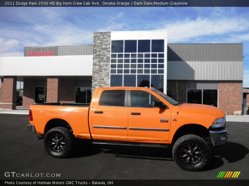 Omaha Orange / Dark Slate/Medium Graystone 2011 Dodge Ram 2500 HD Big Horn Crew Cab 4x4