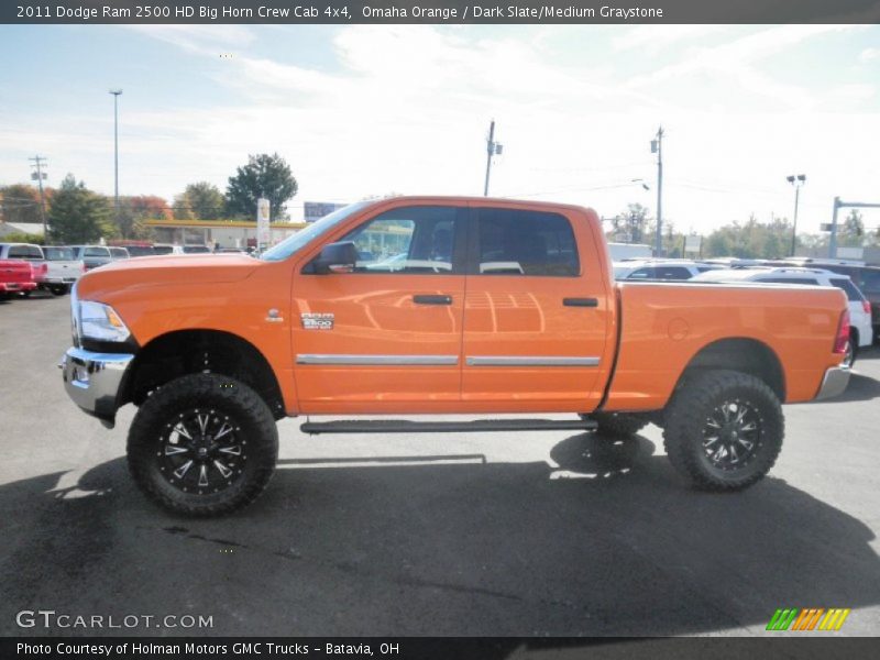 Omaha Orange / Dark Slate/Medium Graystone 2011 Dodge Ram 2500 HD Big Horn Crew Cab 4x4