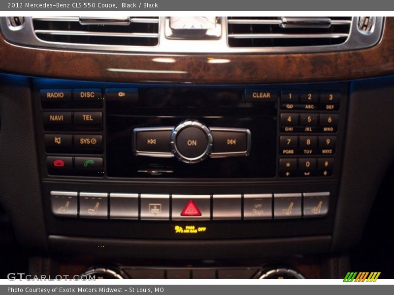 Controls of 2012 CLS 550 Coupe