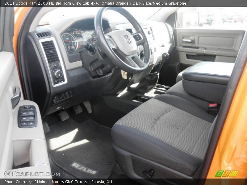 Omaha Orange / Dark Slate/Medium Graystone 2011 Dodge Ram 2500 HD Big Horn Crew Cab 4x4