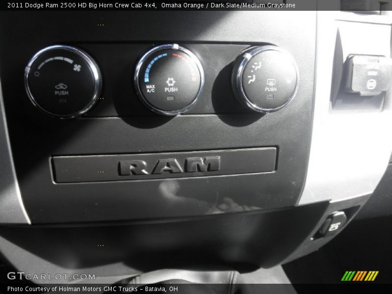 Omaha Orange / Dark Slate/Medium Graystone 2011 Dodge Ram 2500 HD Big Horn Crew Cab 4x4
