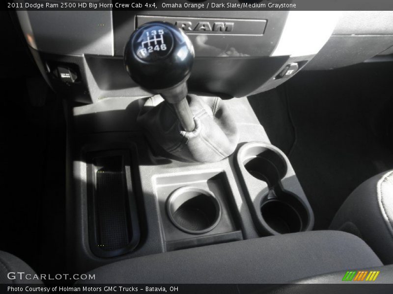Omaha Orange / Dark Slate/Medium Graystone 2011 Dodge Ram 2500 HD Big Horn Crew Cab 4x4