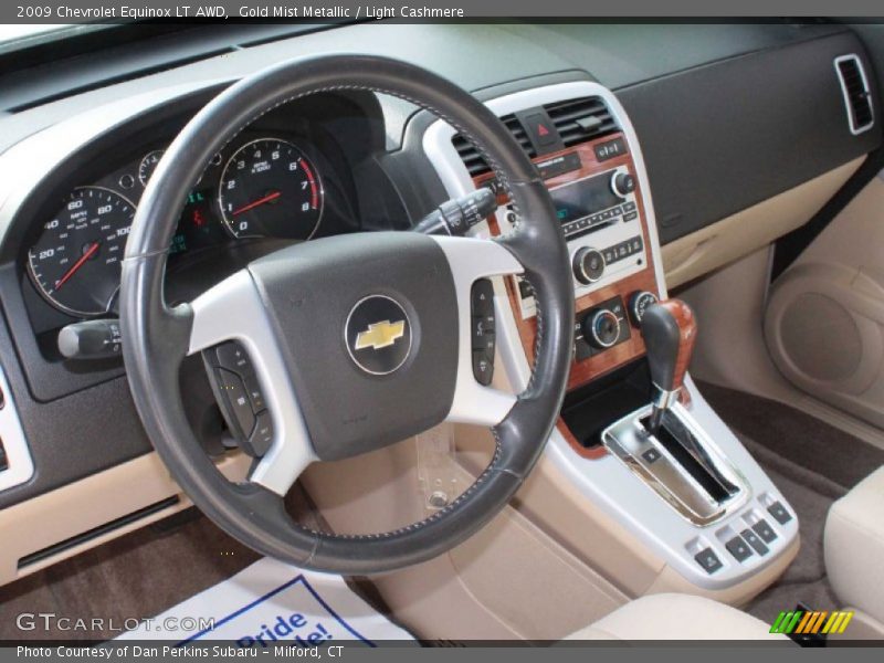 Gold Mist Metallic / Light Cashmere 2009 Chevrolet Equinox LT AWD