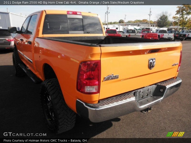Omaha Orange / Dark Slate/Medium Graystone 2011 Dodge Ram 2500 HD Big Horn Crew Cab 4x4