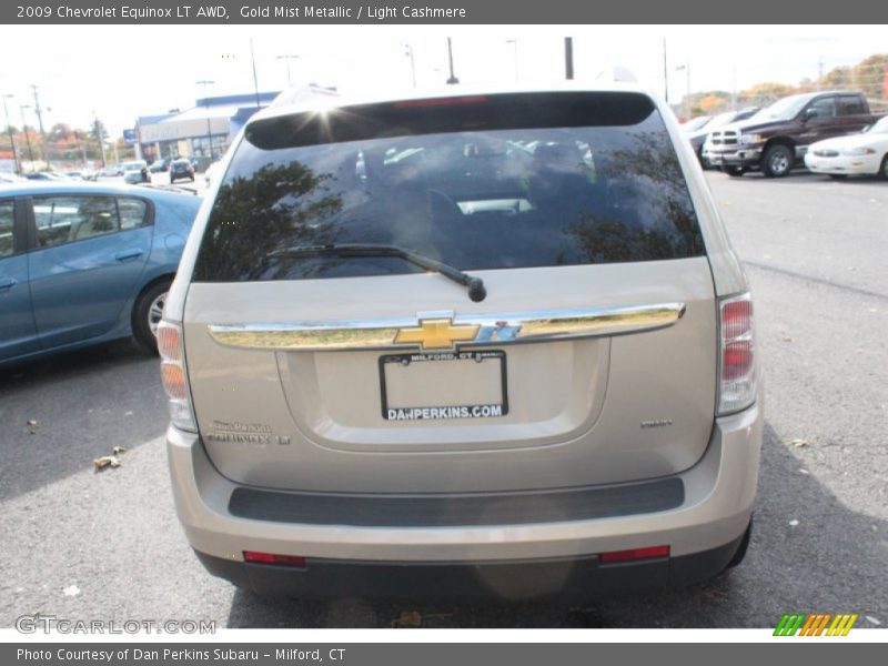 Gold Mist Metallic / Light Cashmere 2009 Chevrolet Equinox LT AWD