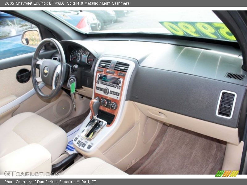 Gold Mist Metallic / Light Cashmere 2009 Chevrolet Equinox LT AWD