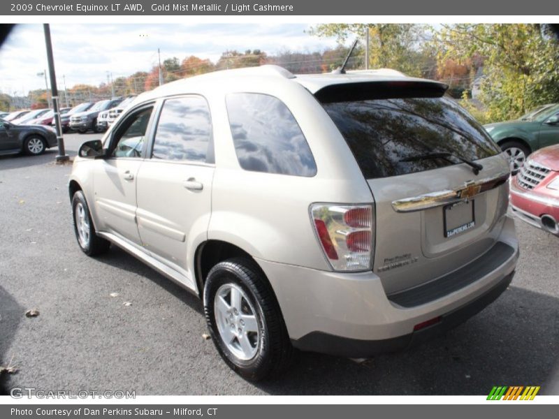 Gold Mist Metallic / Light Cashmere 2009 Chevrolet Equinox LT AWD