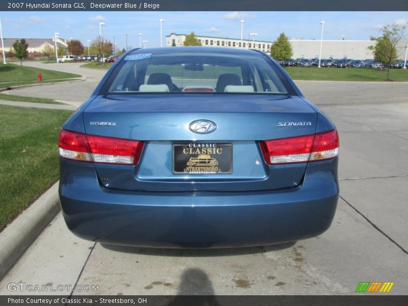 Deepwater Blue / Beige 2007 Hyundai Sonata GLS