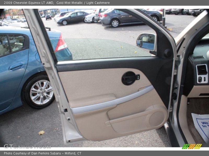 Gold Mist Metallic / Light Cashmere 2009 Chevrolet Equinox LT AWD