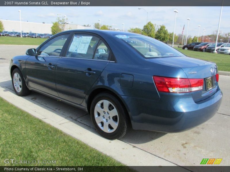 Deepwater Blue / Beige 2007 Hyundai Sonata GLS