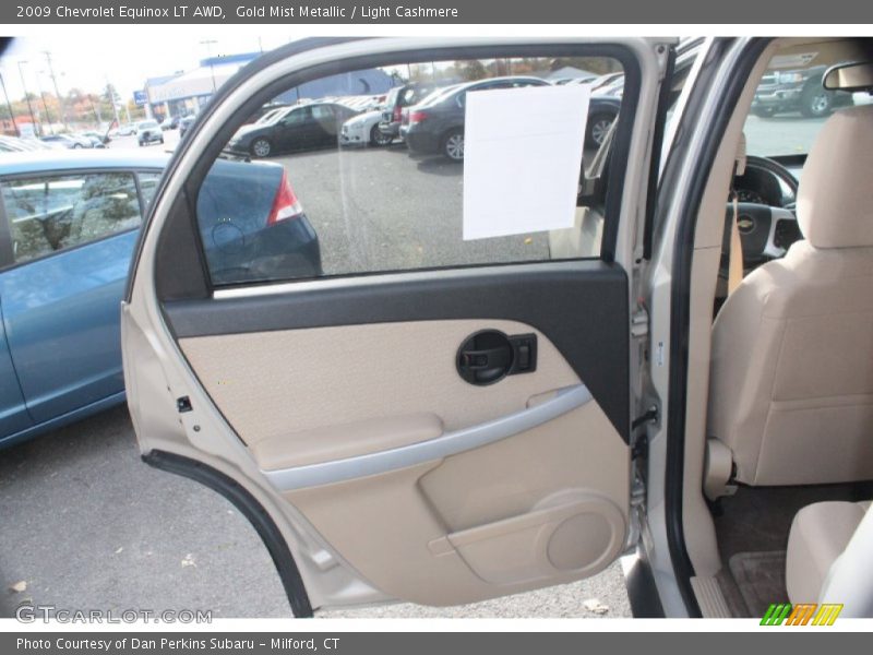 Gold Mist Metallic / Light Cashmere 2009 Chevrolet Equinox LT AWD