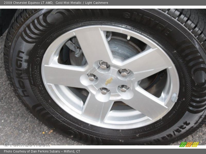 Gold Mist Metallic / Light Cashmere 2009 Chevrolet Equinox LT AWD