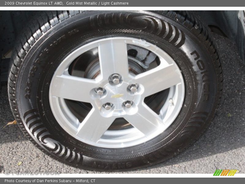 Gold Mist Metallic / Light Cashmere 2009 Chevrolet Equinox LT AWD