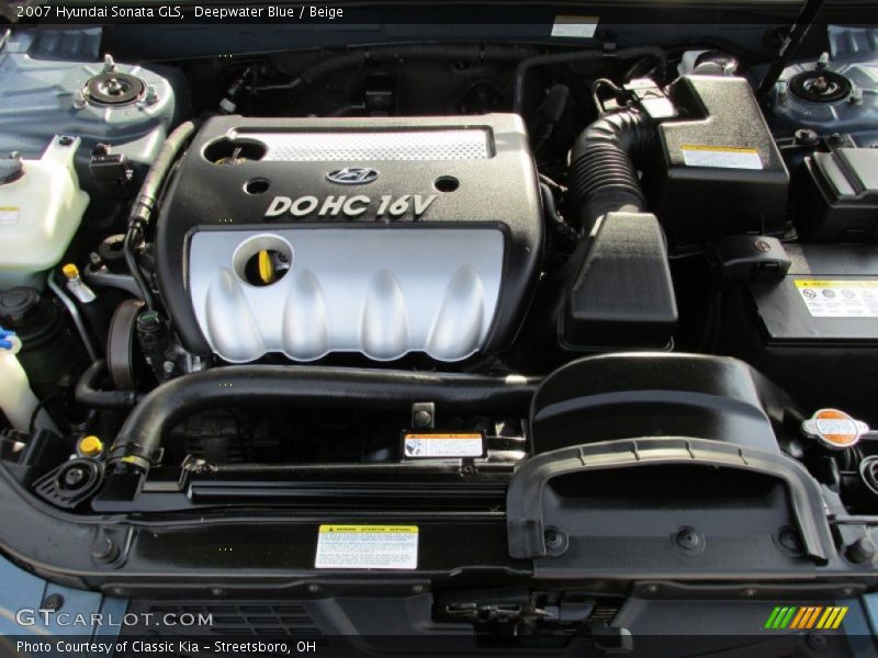 Deepwater Blue / Beige 2007 Hyundai Sonata GLS