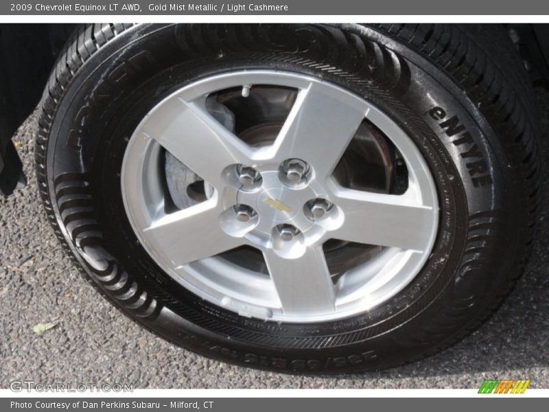 Gold Mist Metallic / Light Cashmere 2009 Chevrolet Equinox LT AWD