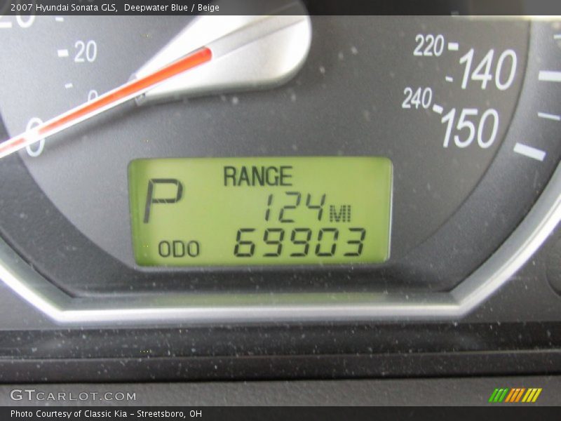 Deepwater Blue / Beige 2007 Hyundai Sonata GLS