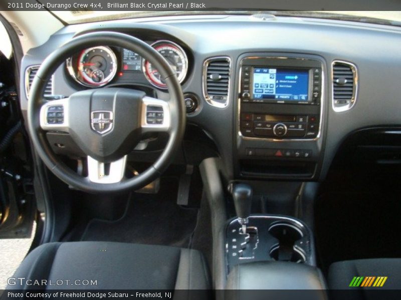 Brilliant Black Crystal Pearl / Black 2011 Dodge Durango Crew 4x4