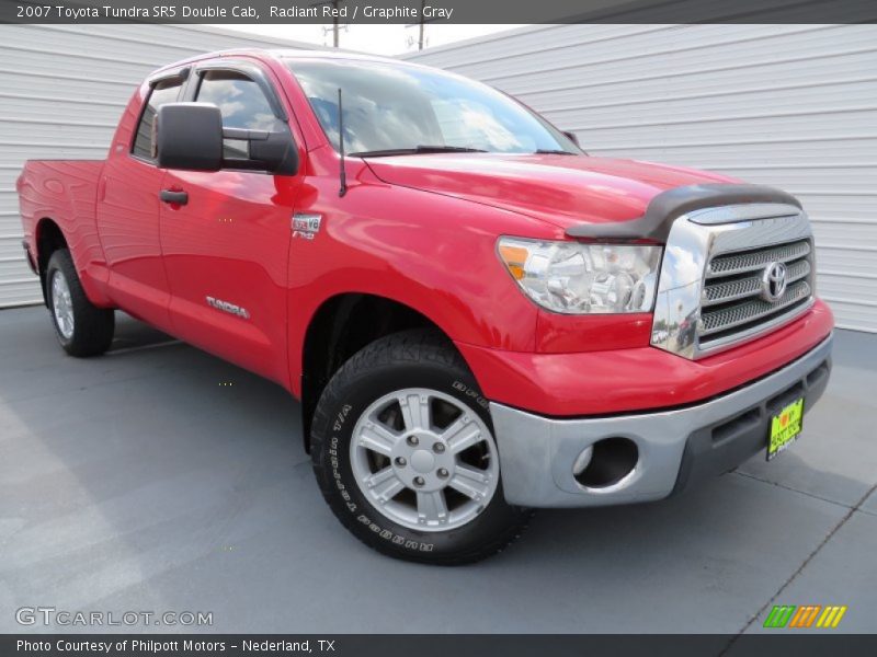 Radiant Red / Graphite Gray 2007 Toyota Tundra SR5 Double Cab