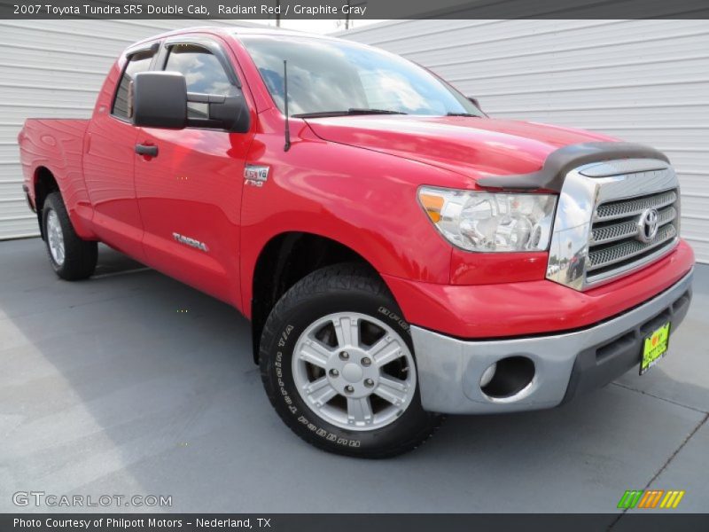 Radiant Red / Graphite Gray 2007 Toyota Tundra SR5 Double Cab