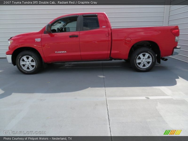 Radiant Red / Graphite Gray 2007 Toyota Tundra SR5 Double Cab