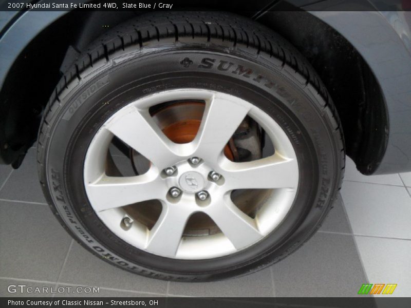 Slate Blue / Gray 2007 Hyundai Santa Fe Limited 4WD
