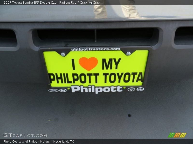 Radiant Red / Graphite Gray 2007 Toyota Tundra SR5 Double Cab