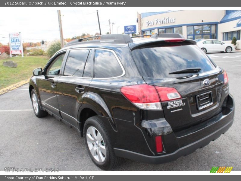 Crystal Black Silica / Warm Ivory 2012 Subaru Outback 3.6R Limited