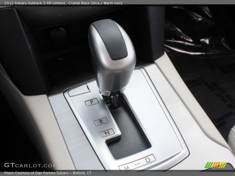 Crystal Black Silica / Warm Ivory 2012 Subaru Outback 3.6R Limited