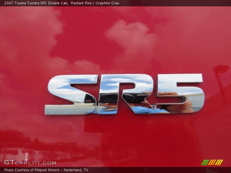 Radiant Red / Graphite Gray 2007 Toyota Tundra SR5 Double Cab