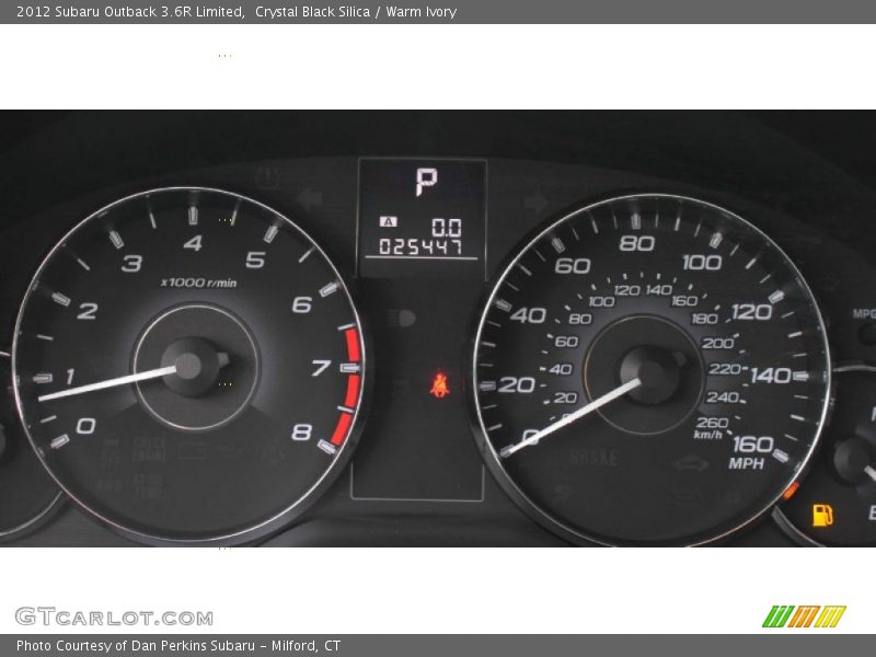 Crystal Black Silica / Warm Ivory 2012 Subaru Outback 3.6R Limited