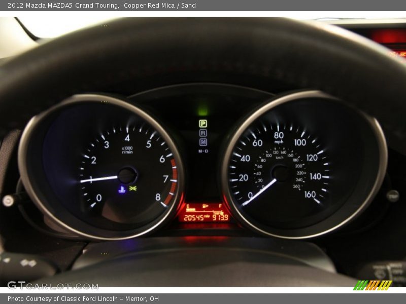 Copper Red Mica / Sand 2012 Mazda MAZDA5 Grand Touring